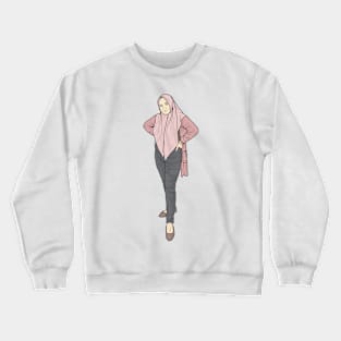 Pink and Black Crewneck Sweatshirt